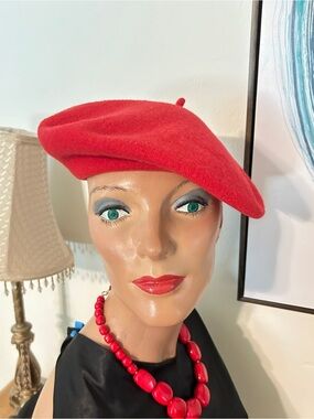 Basque Red Wool Beret